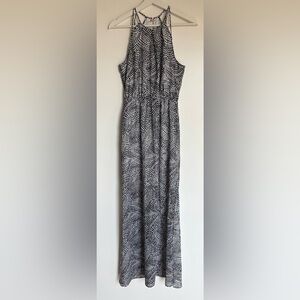 H&M Black/White Maxi Dress - Size 4